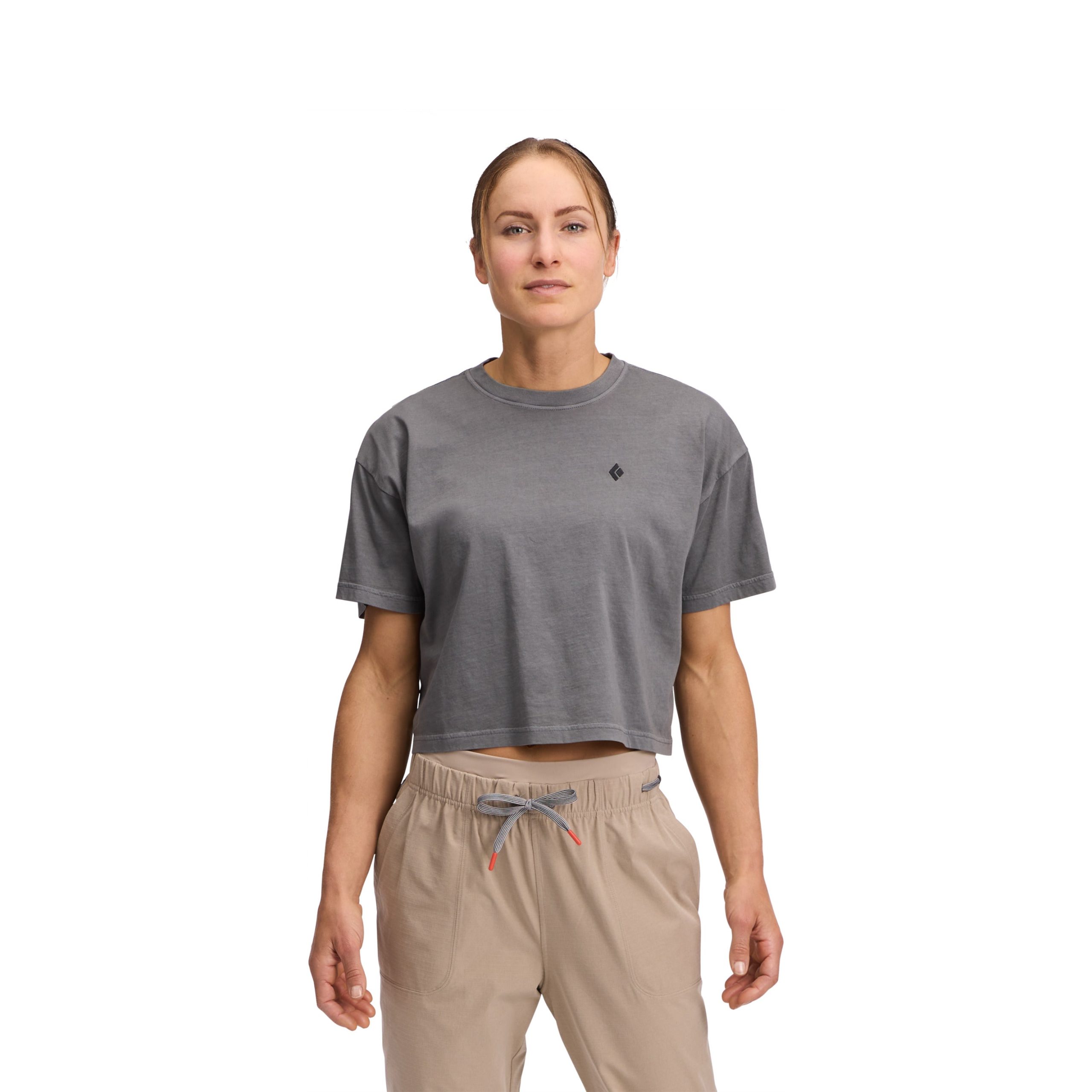 Women's Diamond Crop Short Sleeve Tee